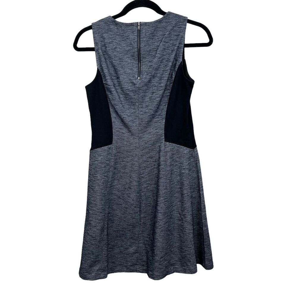 Theory Womens Sheath Dress Stretch Round Neck Sleeveless Zip Black Blue Size 6* - Picture 4 of 6